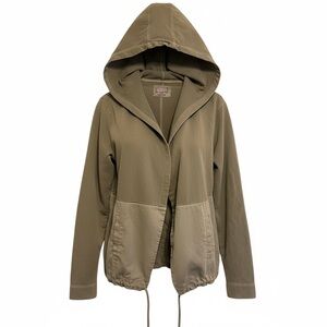 Anthropologie Postmark Green Hooded Anorak Jacket | Utility Streetwear | M